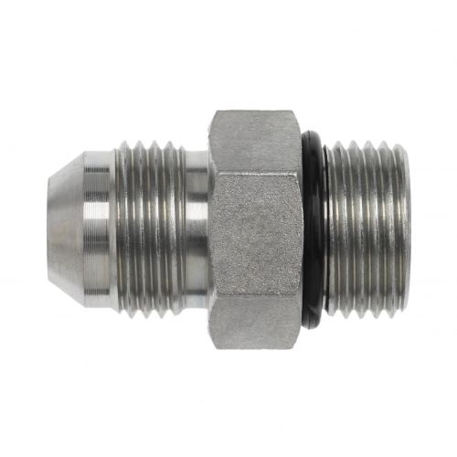 6400-20-12-O : OneHydraulics Straight Steel Rigid Adapter, 1-5/8-12 (-20) Male JIC x 1-1/16-12 (-12) Male ORB, 4000psi
