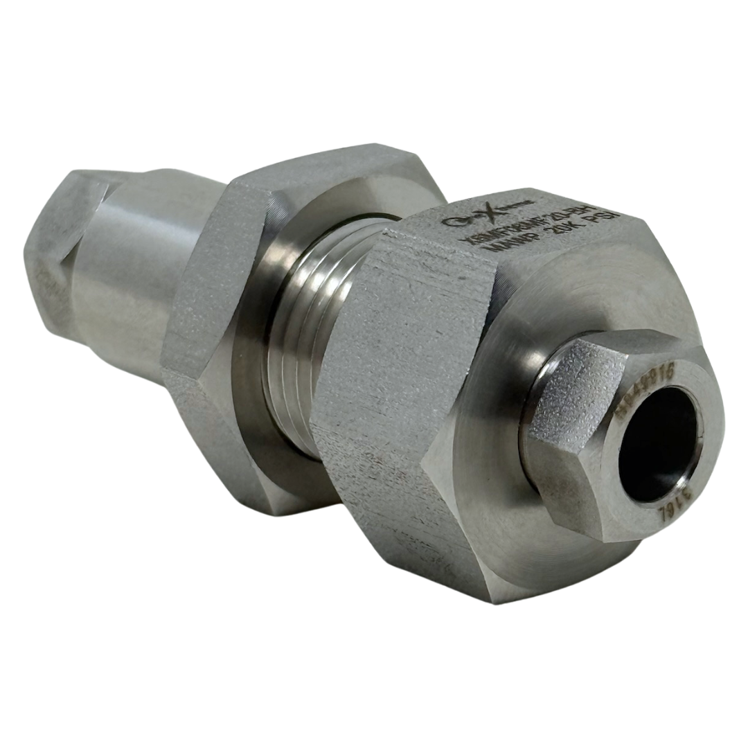 X16MF16MF20-BH-K : OneXtreme Bulkhead Adapter, 1" Female MP x 1" Female MP, 20,000psi