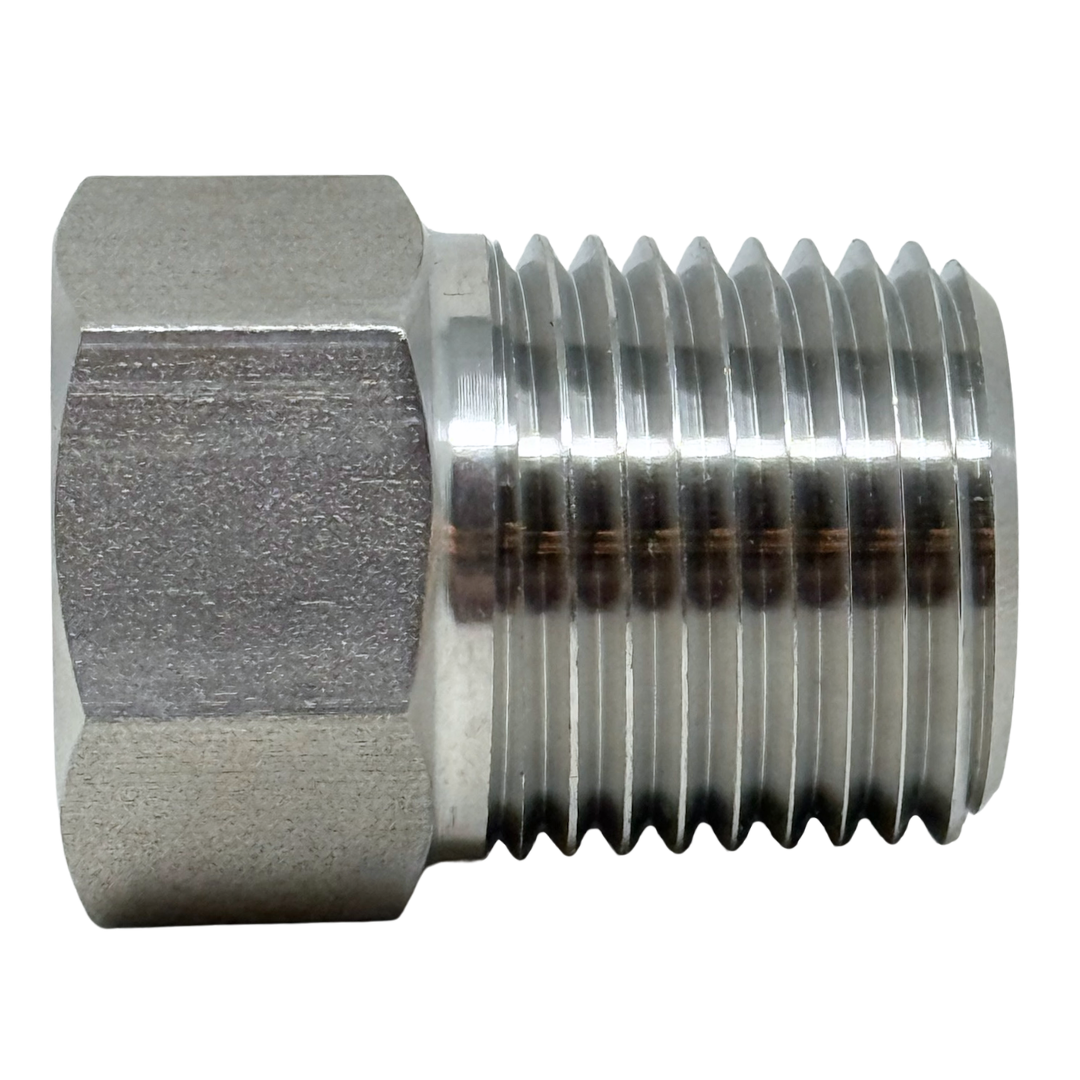 X8N02NF15 : OneXtreme Adapter, 0.5 (1/2") Male NPT x 0.125 (1/8") Female NPT, 15,000psi