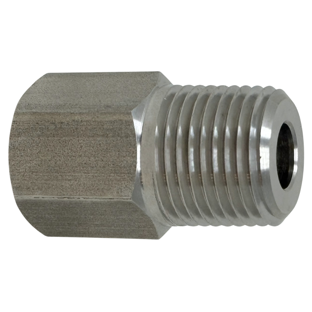 X8N16NF10 : OneXtreme Adapter, 0.5 (1/2") Male NPT x 1" Female NPT, 10,000psi