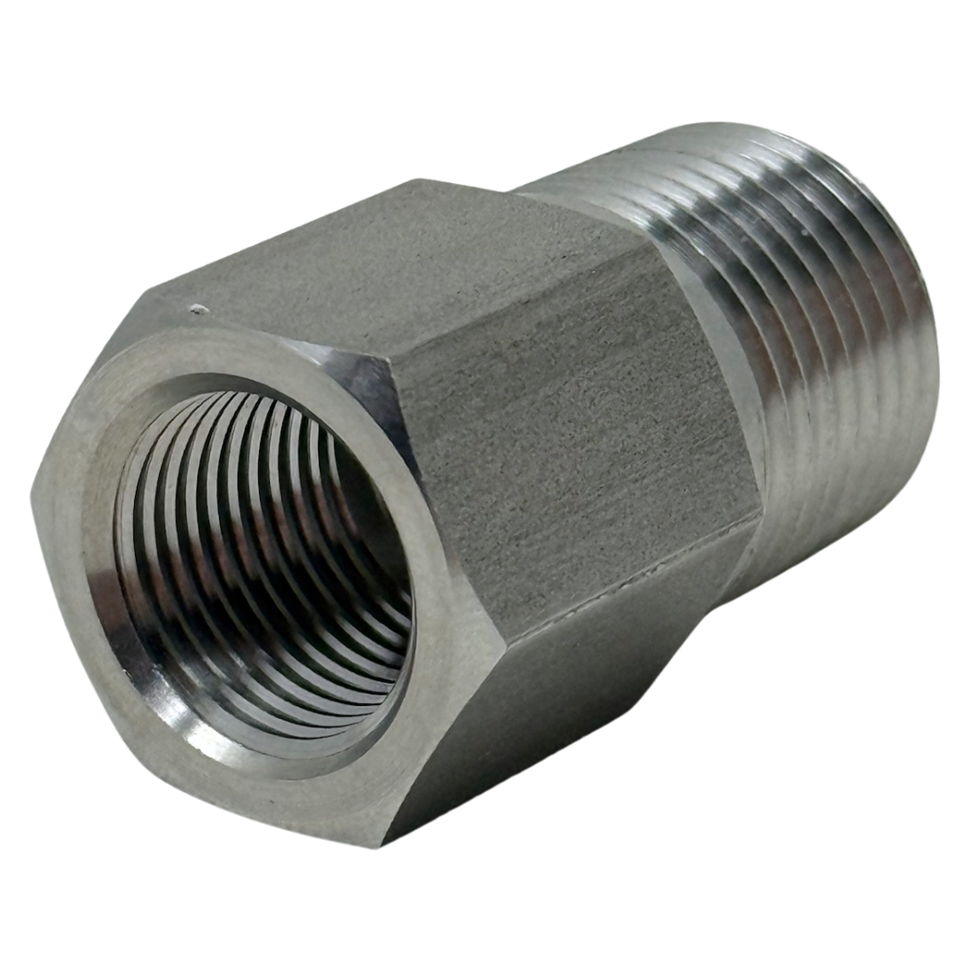 X8N16NF10 : OneXtreme Adapter, 0.5 (1/2") Male NPT x 1" Female NPT, 10,000psi