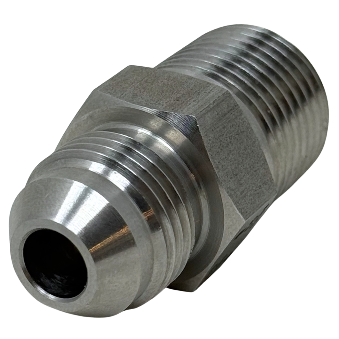 X12N16J10 : OneXtreme Adapter, 0.75 (3/4") Male NPT x 1" Male JIC, 10,000psi