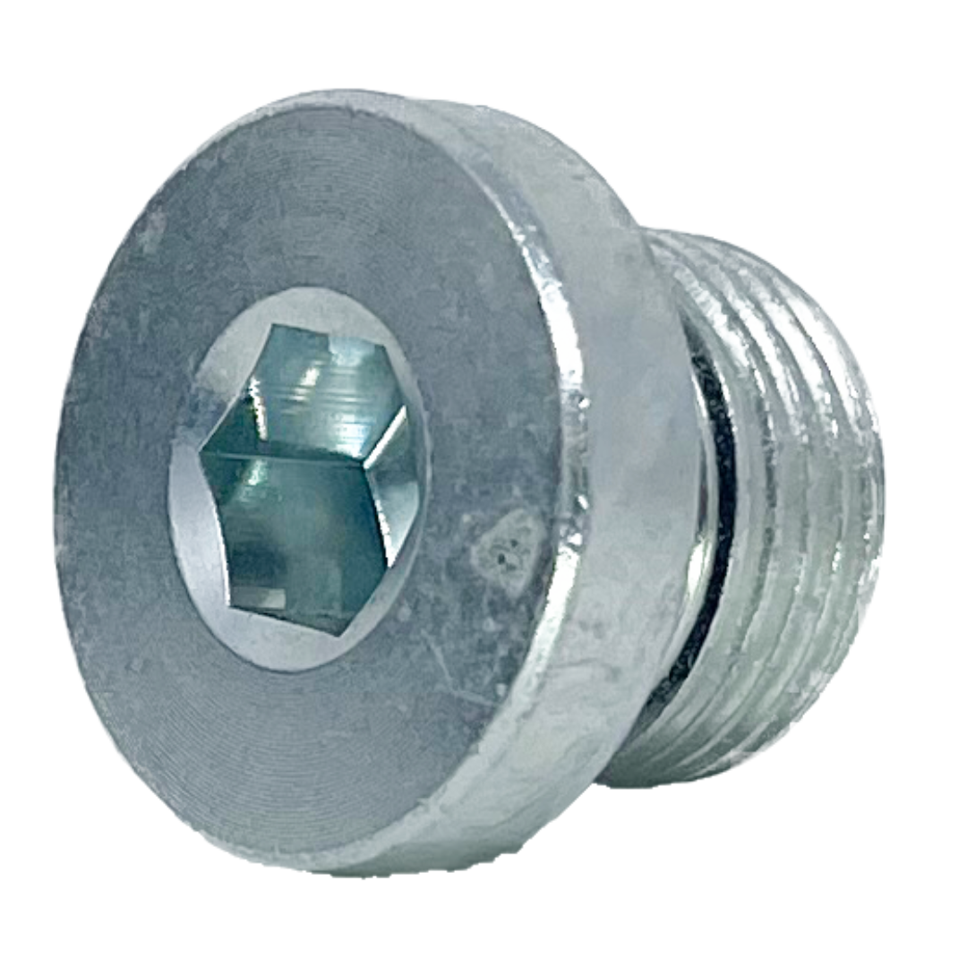 9028-08 : Adaptall Steel Countersunk Sealed Plug, 1/2-14 (-08) Male BSPP