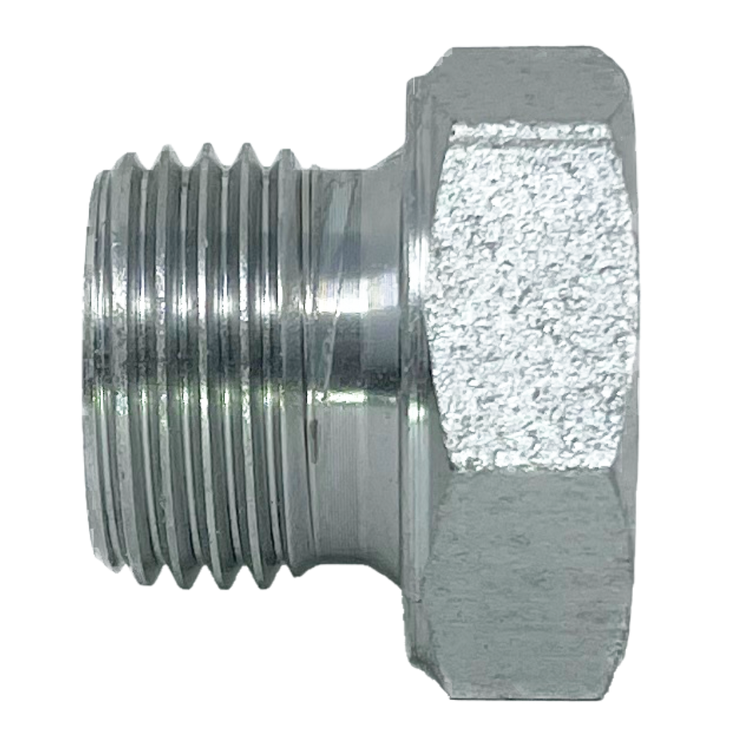 9030-06 : Adaptall Steel Hex Plug (No Seal), 3/8-19 (-06) Male BSPP
