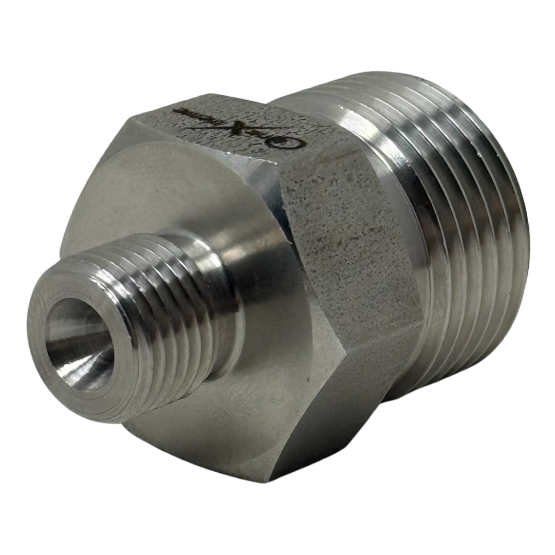 X9H09TM40 : OneXtreme Adapter, 0.5625 (9/16") Male HP x 0.5625 (9/16") Male Type-M, 40,000psi