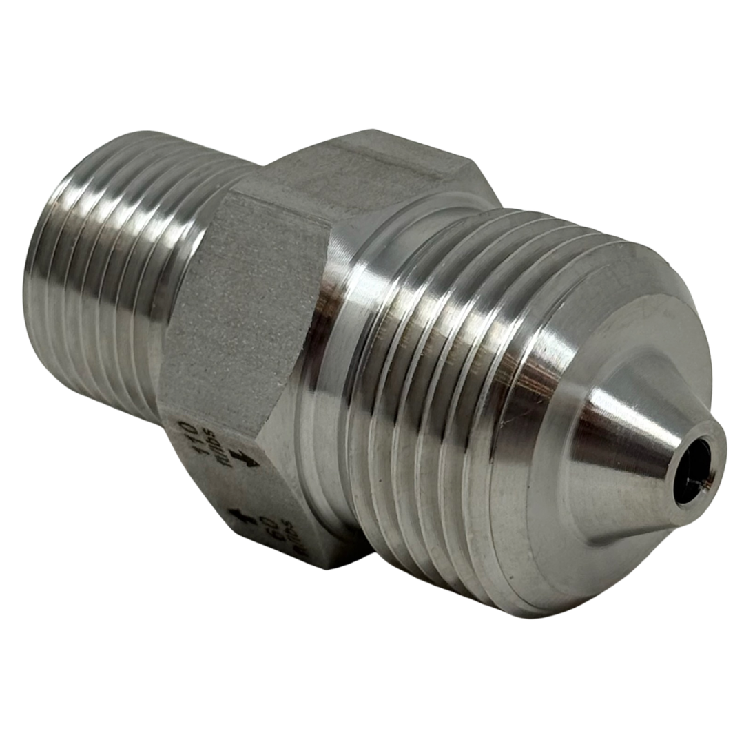 X9H16TM30 : OneXtreme Adapter, 0.5625 (9/16") Male HP x 1" Male Type-M, 30,000psi