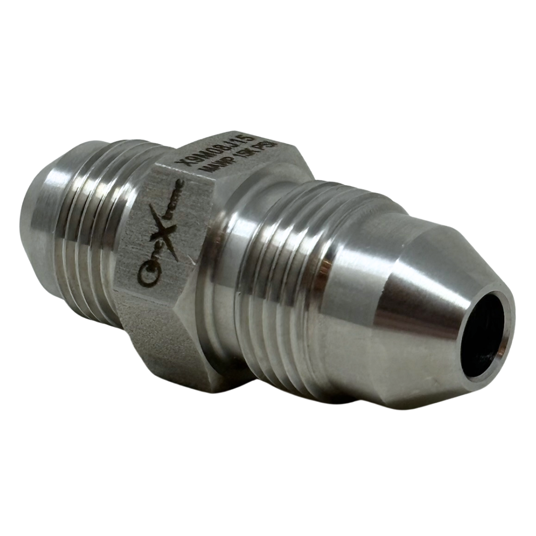 X12M06J15 : OneXtreme Adapter, 0.75 (3/4") Male MP x 0.375 (3/8") Male JIC, 15,000psi