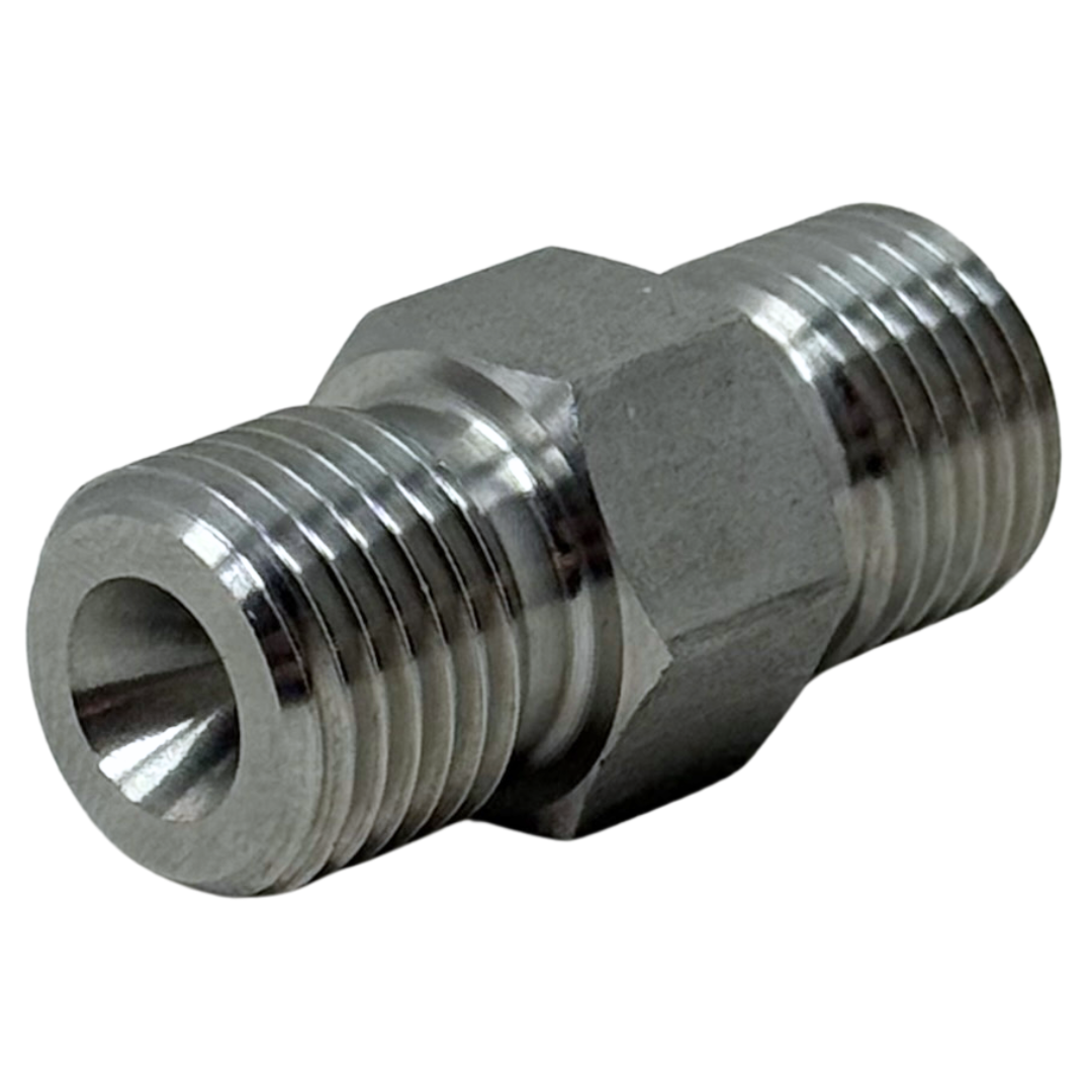 X9TM16TM30 : OneXtreme Adapter, 0.5625 (9/16") Male Type-M x 1" Male Type-M, 30,000psi