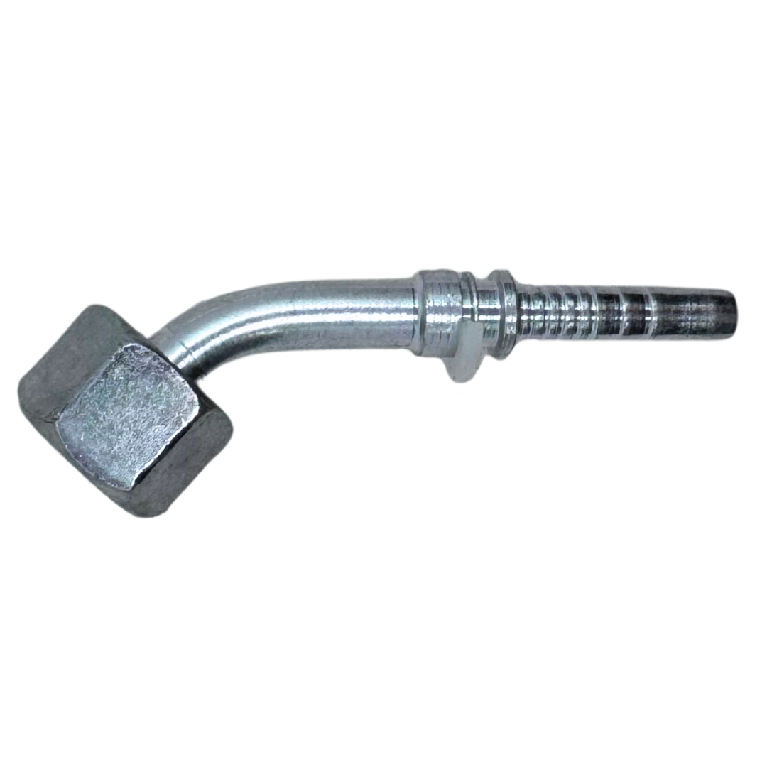 A-0404-FBO4 : Alfagomma 45-Degree Steel Fitting Insert, 1/4 (-04) Hose x 1/4-19 (-04) Female BSP Swivel