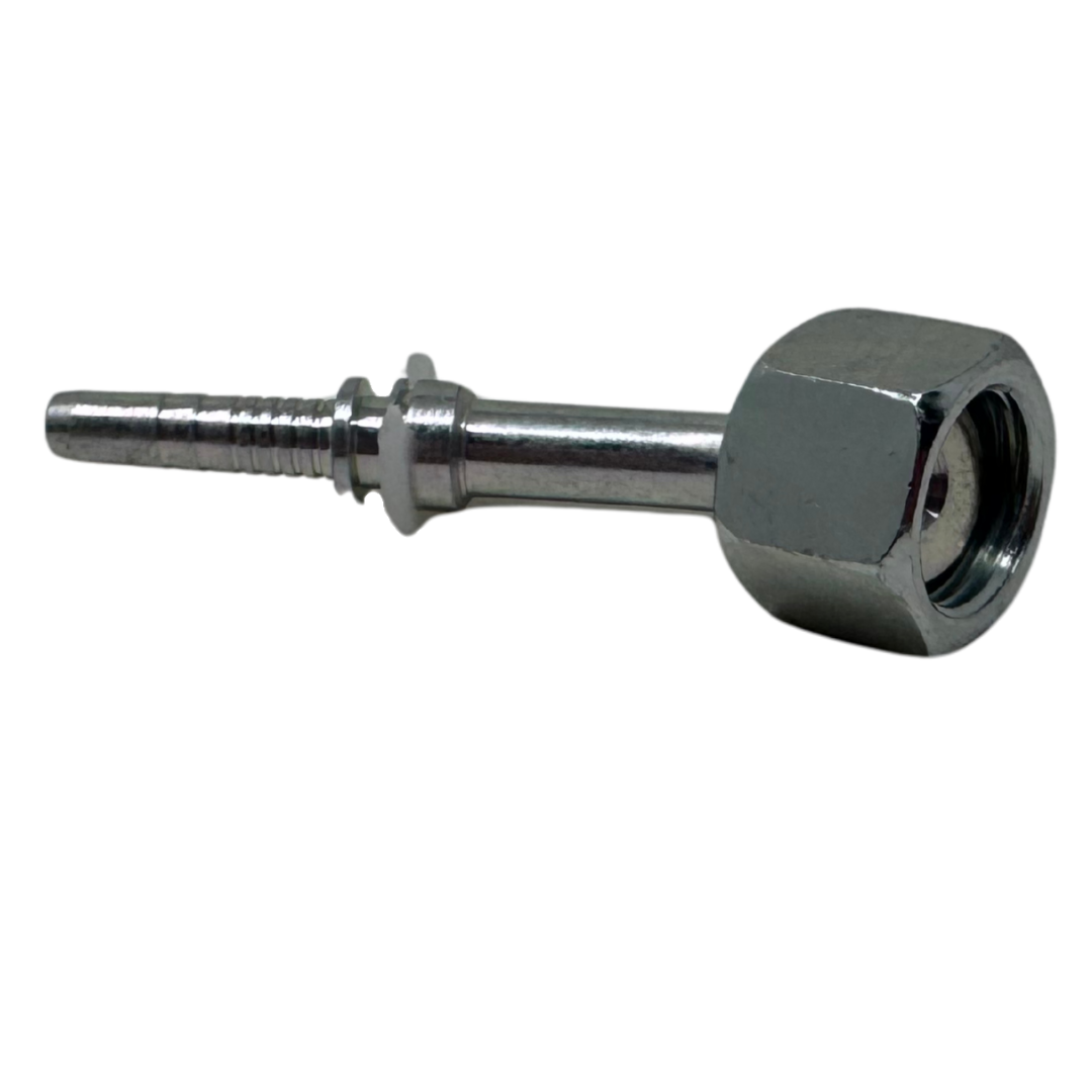 A-0406-FO45 : Alfagomma 45-Degree Steel Fitting Insert, 1/4 (-04) Hose x 11/16-16 (-06) Female ORFS Swivel