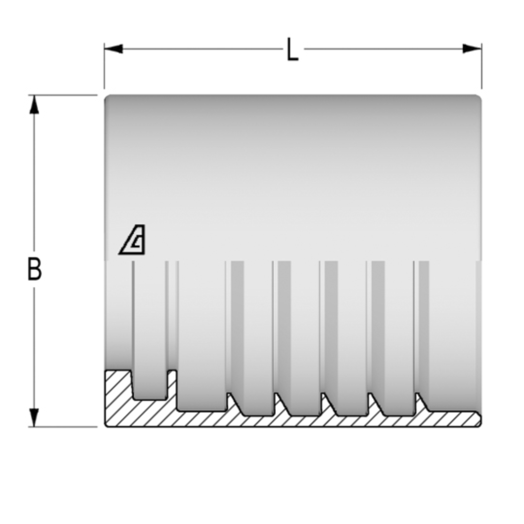 AF1-10 : Alfagomma Non-Skive Steel Ferrule, 5/8 (-10)