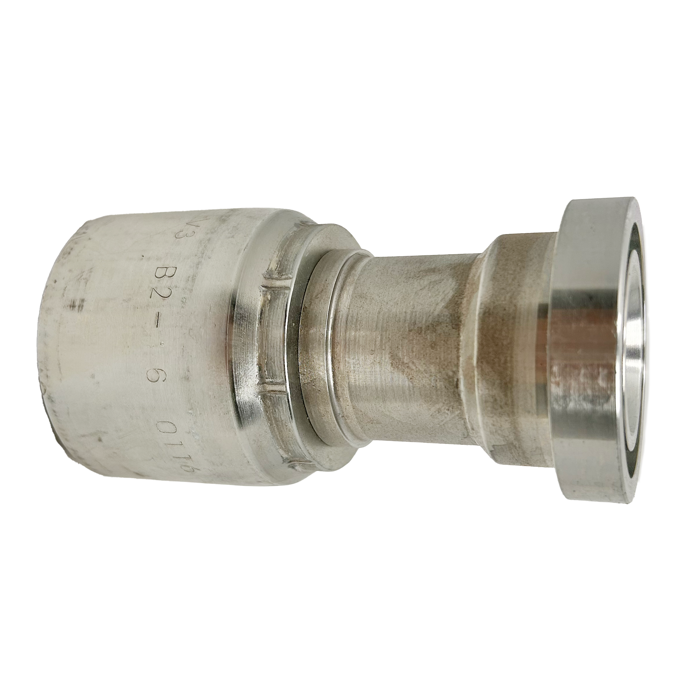 B2-FH-2020: Continental Hose Fitting, 1.25 (1-1/4") Hose ID x 1.25 (1-1/4") Code 62, Straight Connection