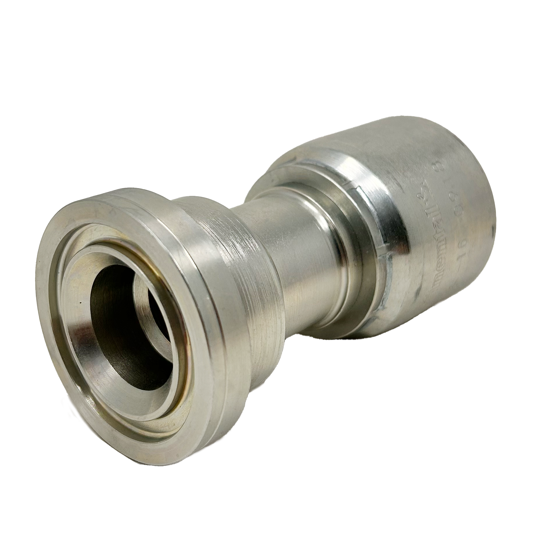 B2-FH-2024: Continental Hose Fitting, 1.25 (1-1/4") Hose ID x 1.5 (1-1/2") Code 62, Straight Connection