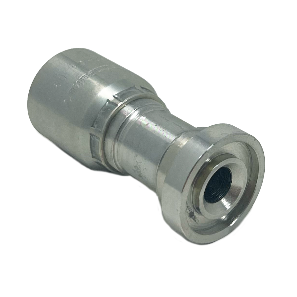 B2-FL-0812: Continental Hose Fitting, 0.5 (1/2") Hose ID x 0.75 (3/4") Code 61, Straight Connection