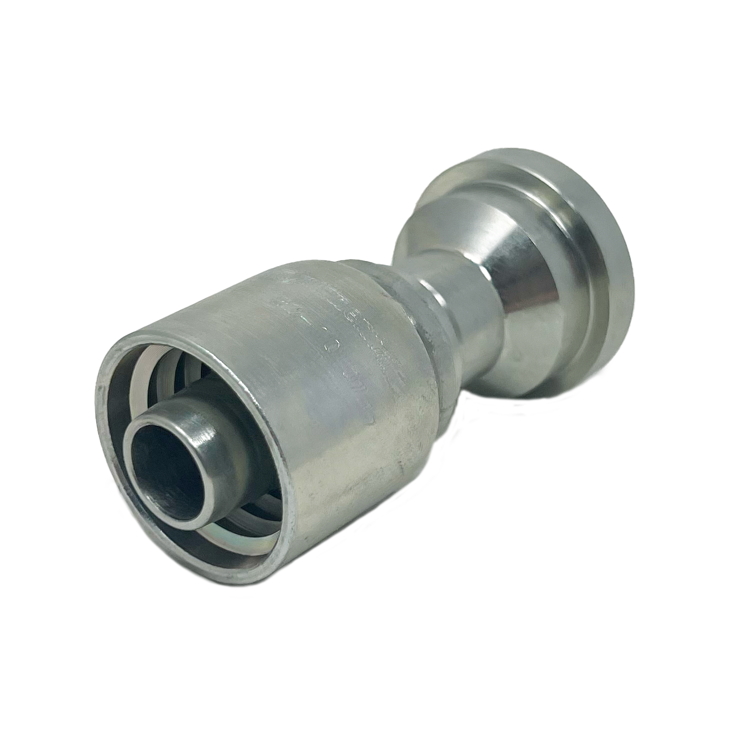 B2-FL-1012: Continental Hose Fitting, 0.625 (5/8") Hose ID x 0.75 (3/4") Code 61, Straight Connection