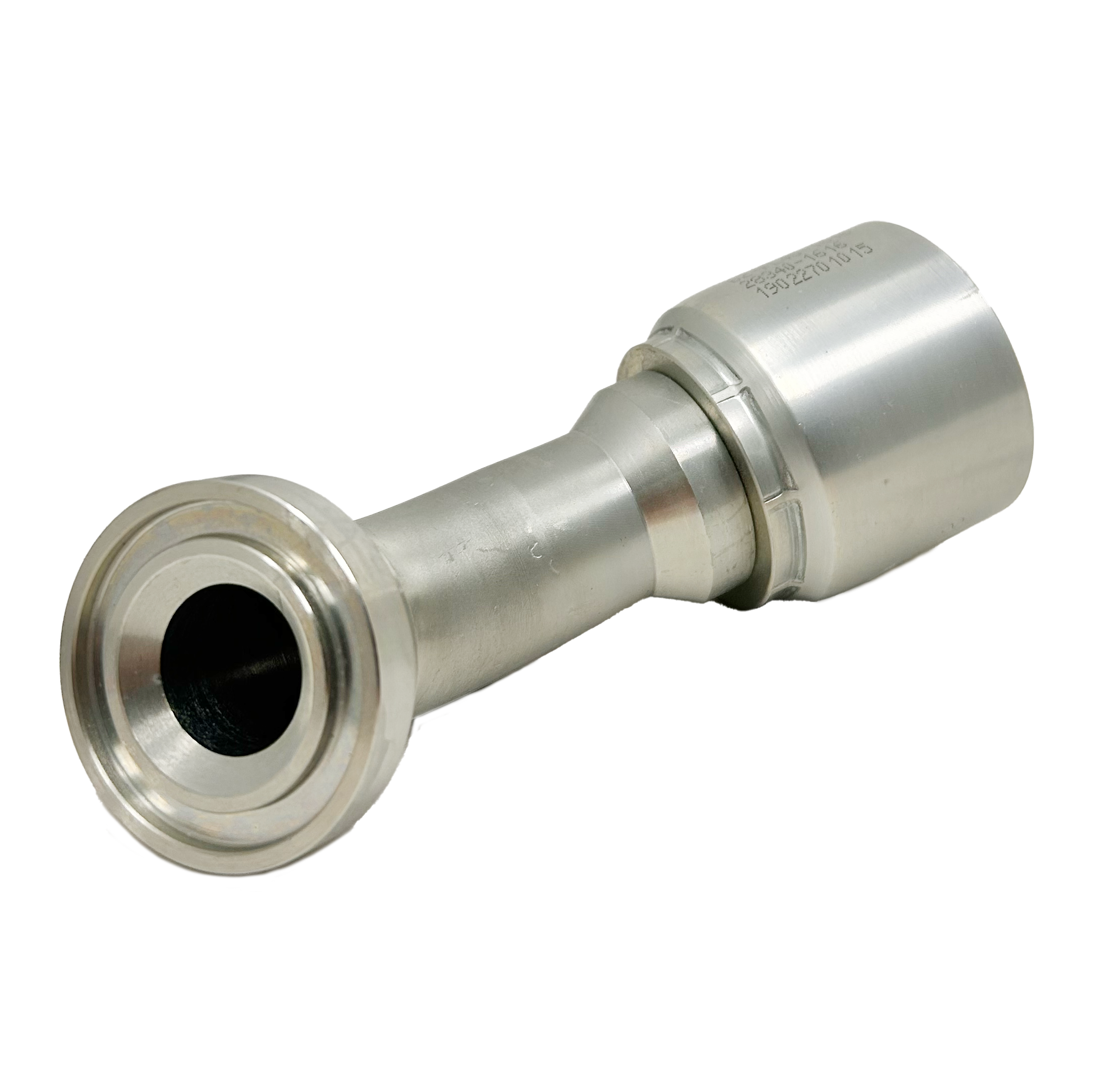 B2-FL45-3232: Continental Hose Fitting, 2" Hose ID x 2" Code 61, 45-Degree Connection