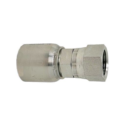 thumbnail image 2 of Industrial Supply Hydraulic Crimp Fitting – 3/8 Female JIC X 1/4 Hose Barb – C202-6-4 – 20 Pack 2 of 5