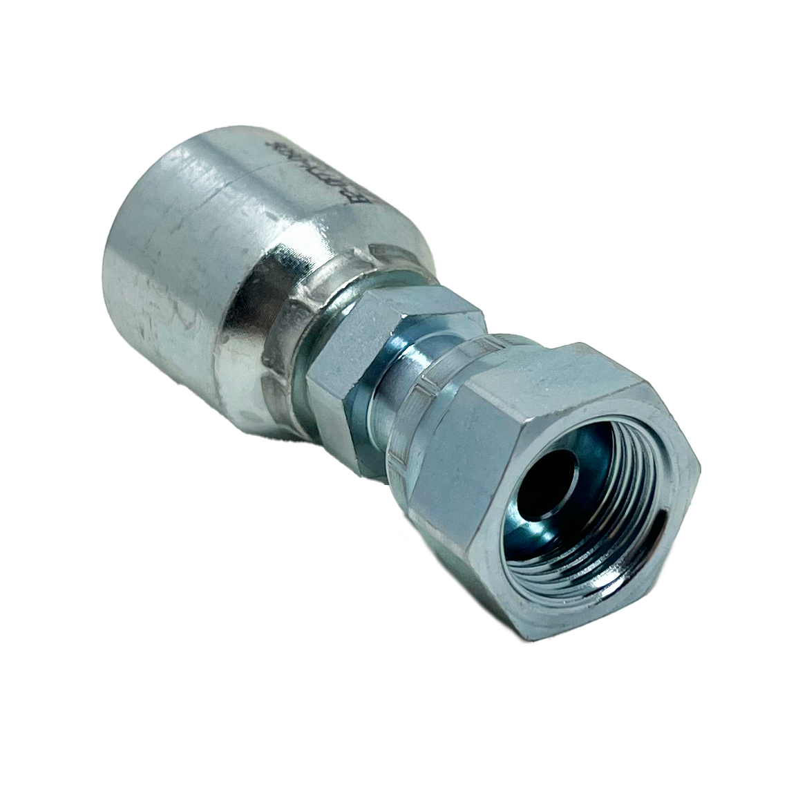 B2-OFFX-0408: Continental Hose Fitting, 0.25 (1/4") Hose ID x 13/16-16 Female ORFS, Straight Swivel Connection
