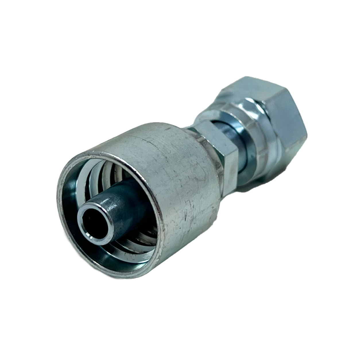 B2-OFFX-0408: Continental Hose Fitting, 0.25 (1/4") Hose ID x 13/16-16 Female ORFS, Straight Swivel Connection