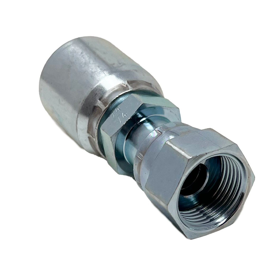 B2-OFFX-0808: Continental Hose Fitting, 0.5 (1/2") Hose ID x 13/16-16 Female ORFS, Straight Swivel Connection