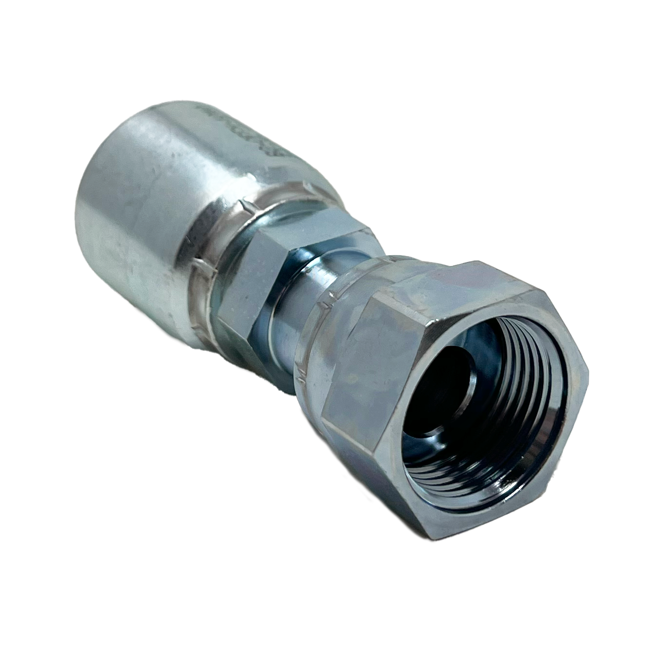 B2-OFFX-1012: Continental Hose Fitting, 0.625 (5/8") Hose ID x 1-3/16-12 Female ORFS, Straight Swivel Connection