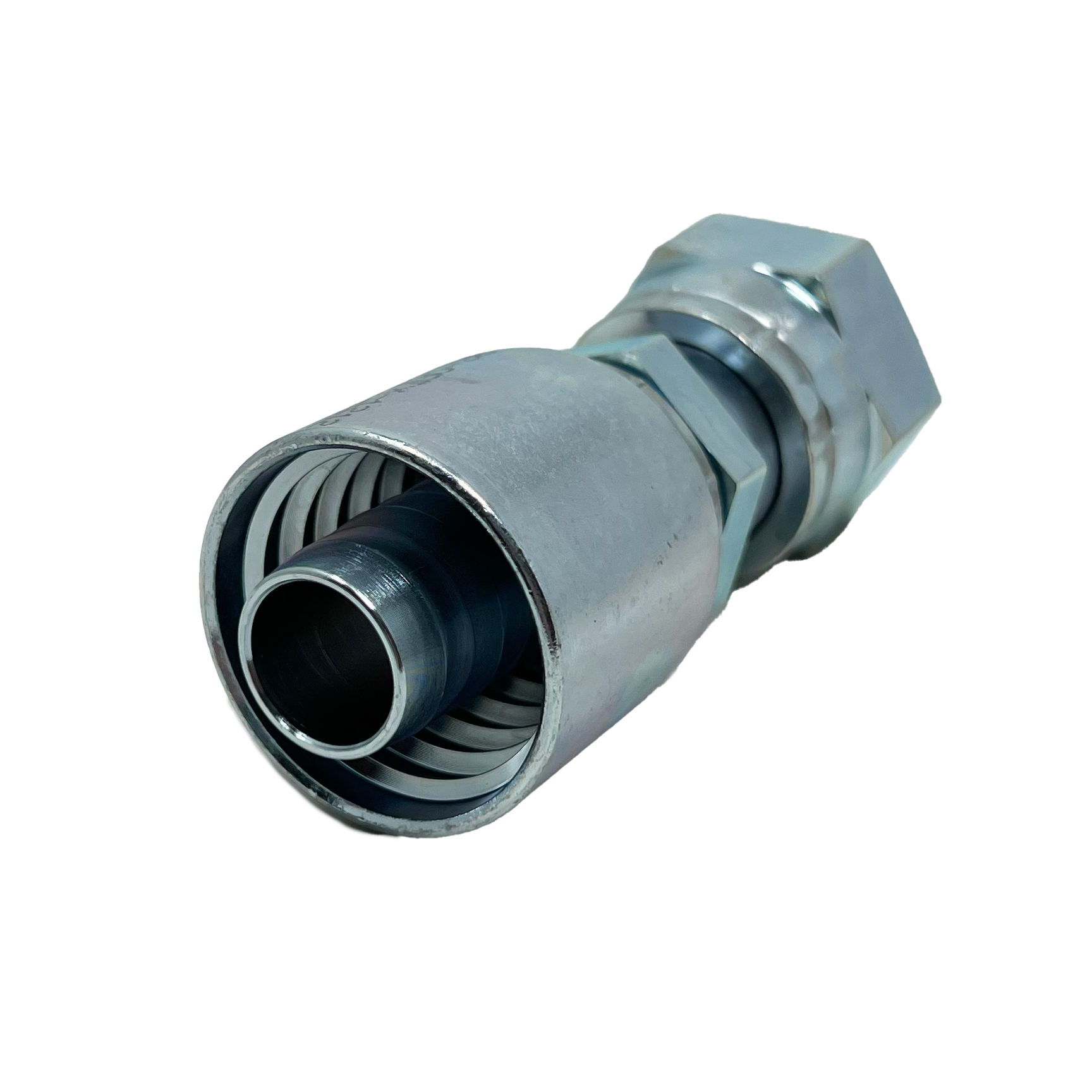 B2-OFFX-1210: Continental Hose Fitting, 0.75 (3/4") Hose ID x 1-14 Female ORFS, Straight Swivel Connection