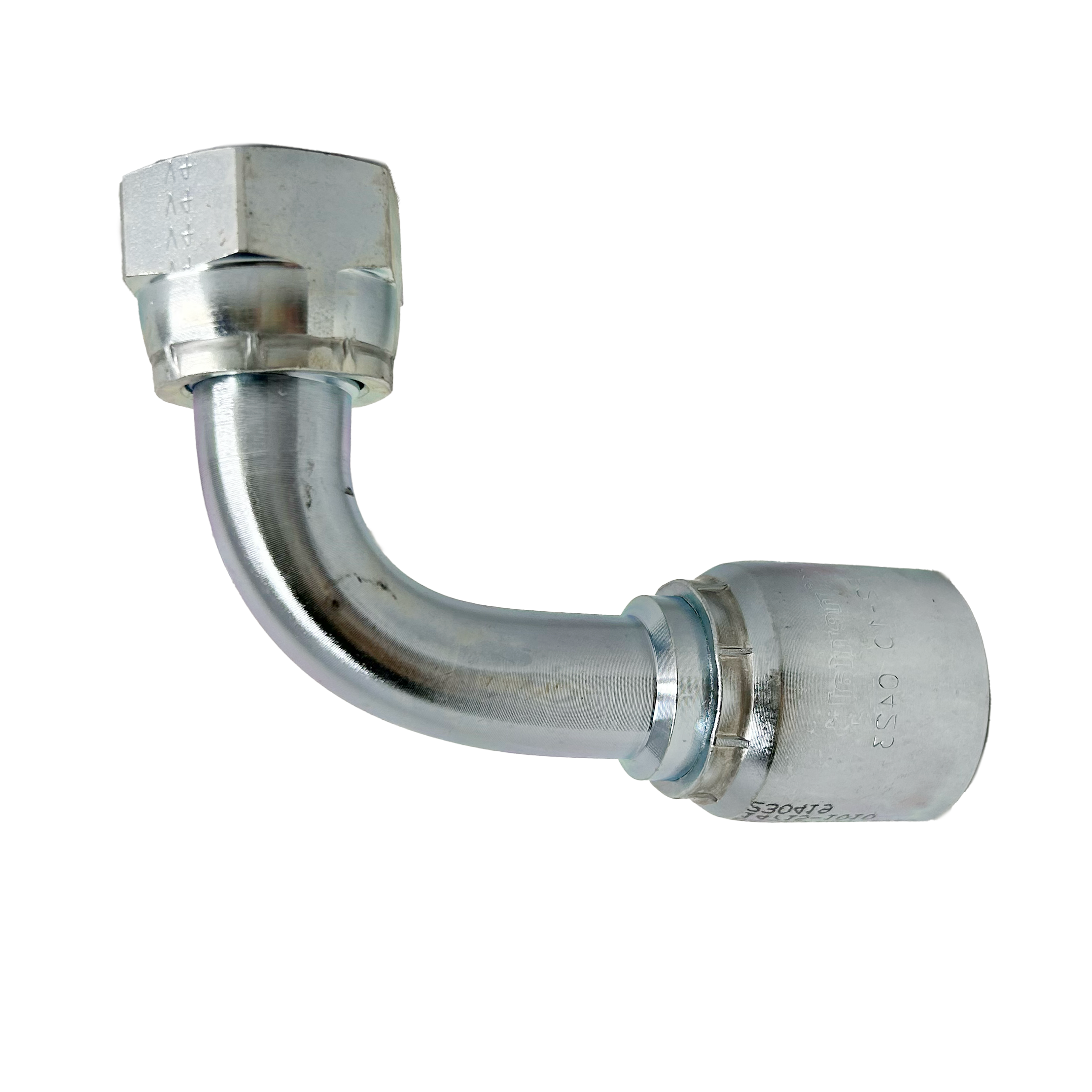 B2-OFFX90-1010: Continental Hose Fitting, 0.625 (5/8") Hose ID x 1-14 Female ORFS, 90-Degree Swivel Connection