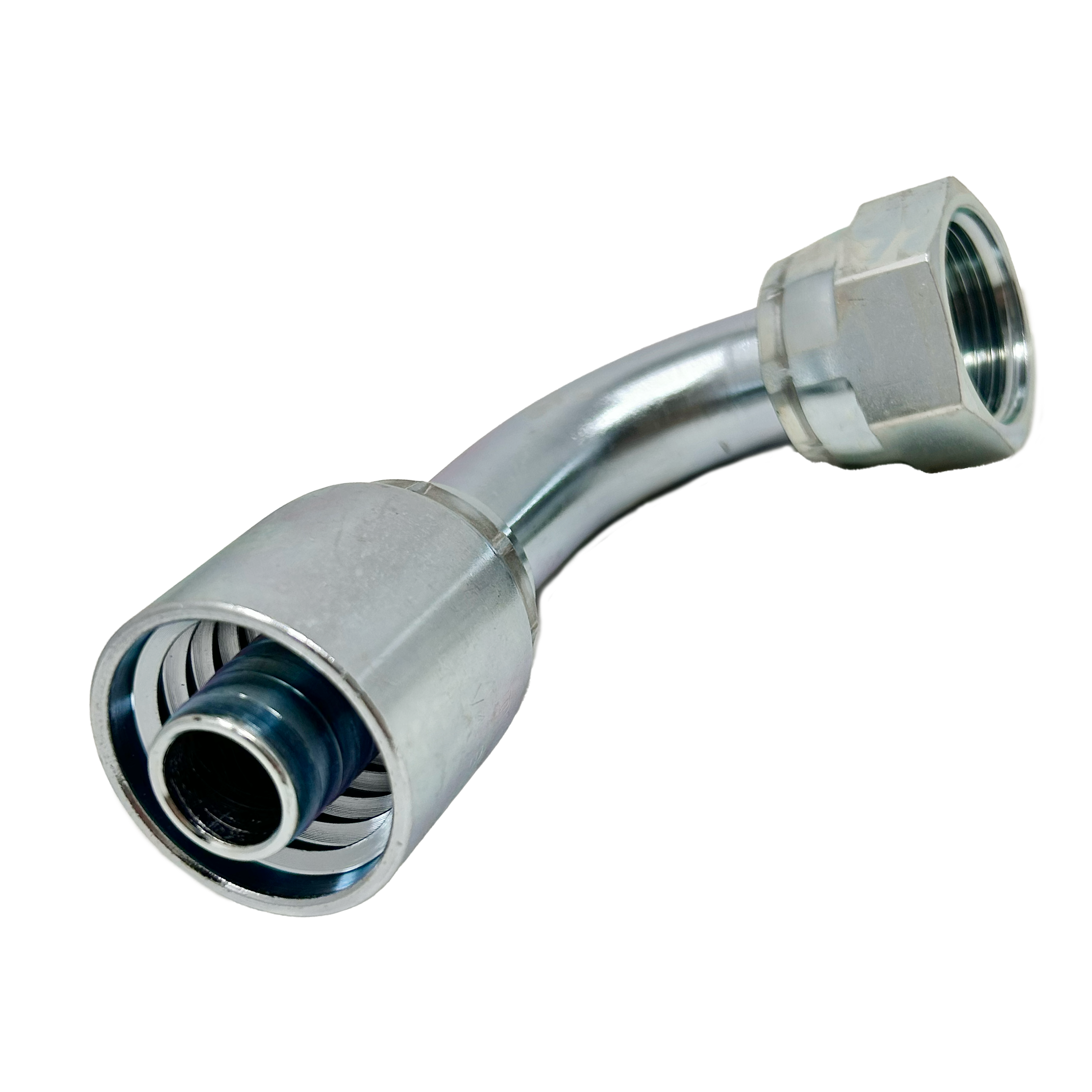 B2-OFFX90-1010: Continental Hose Fitting, 0.625 (5/8") Hose ID x 1-14 Female ORFS, 90-Degree Swivel Connection
