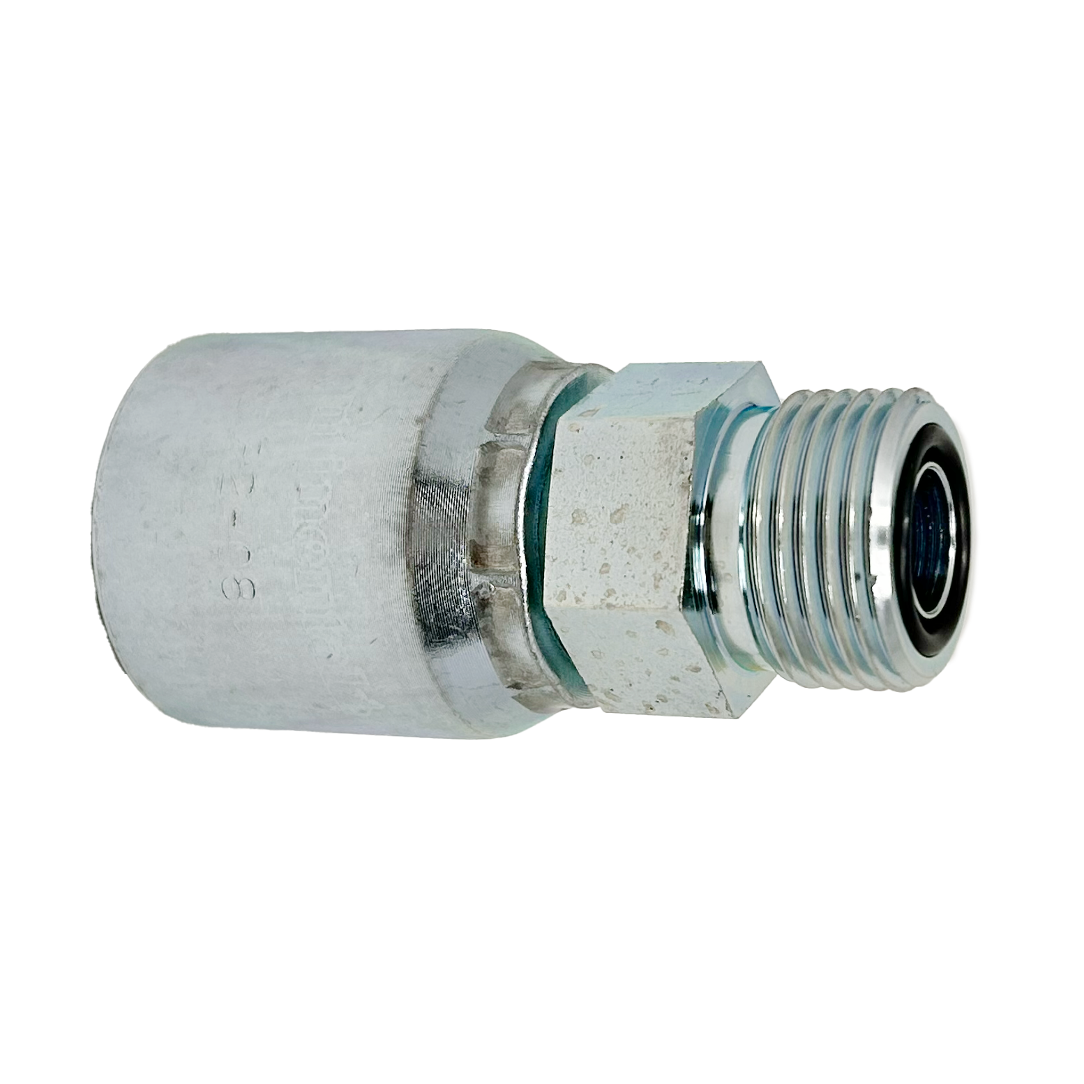 B2-OFM-0812: Continental Hose Fitting, 0.5 (1/2") Hose ID x 1-3/16-12 Male ORFS, Straight Rigid Connection