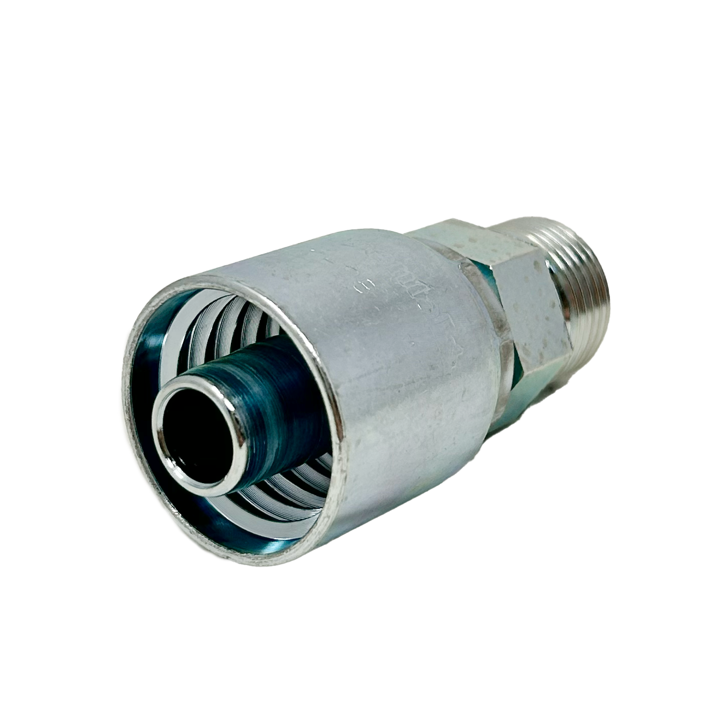 B2-OFM-0808: Continental Hose Fitting, 0.5 (1/2") Hose ID x 13/16-16 Male ORFS, Straight Rigid Connection