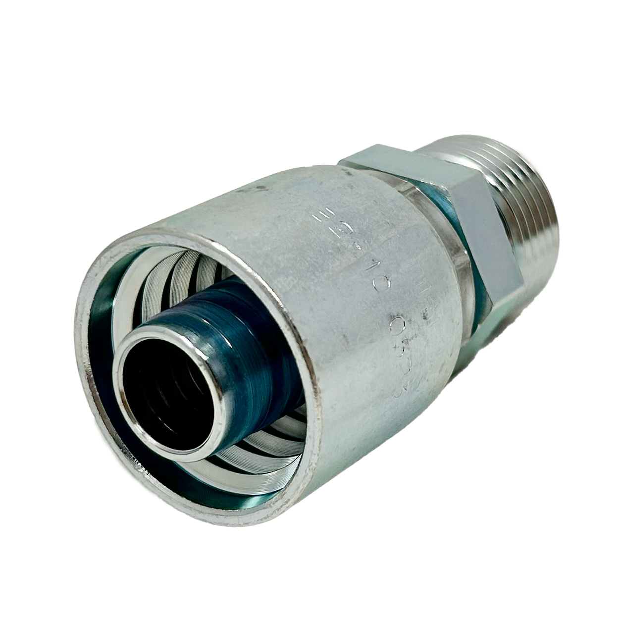 B2-OFM-1216: Continental Hose Fitting, 0.75 (3/4") Hose ID x 1-7/16-12 Male ORFS, Straight Rigid Connection