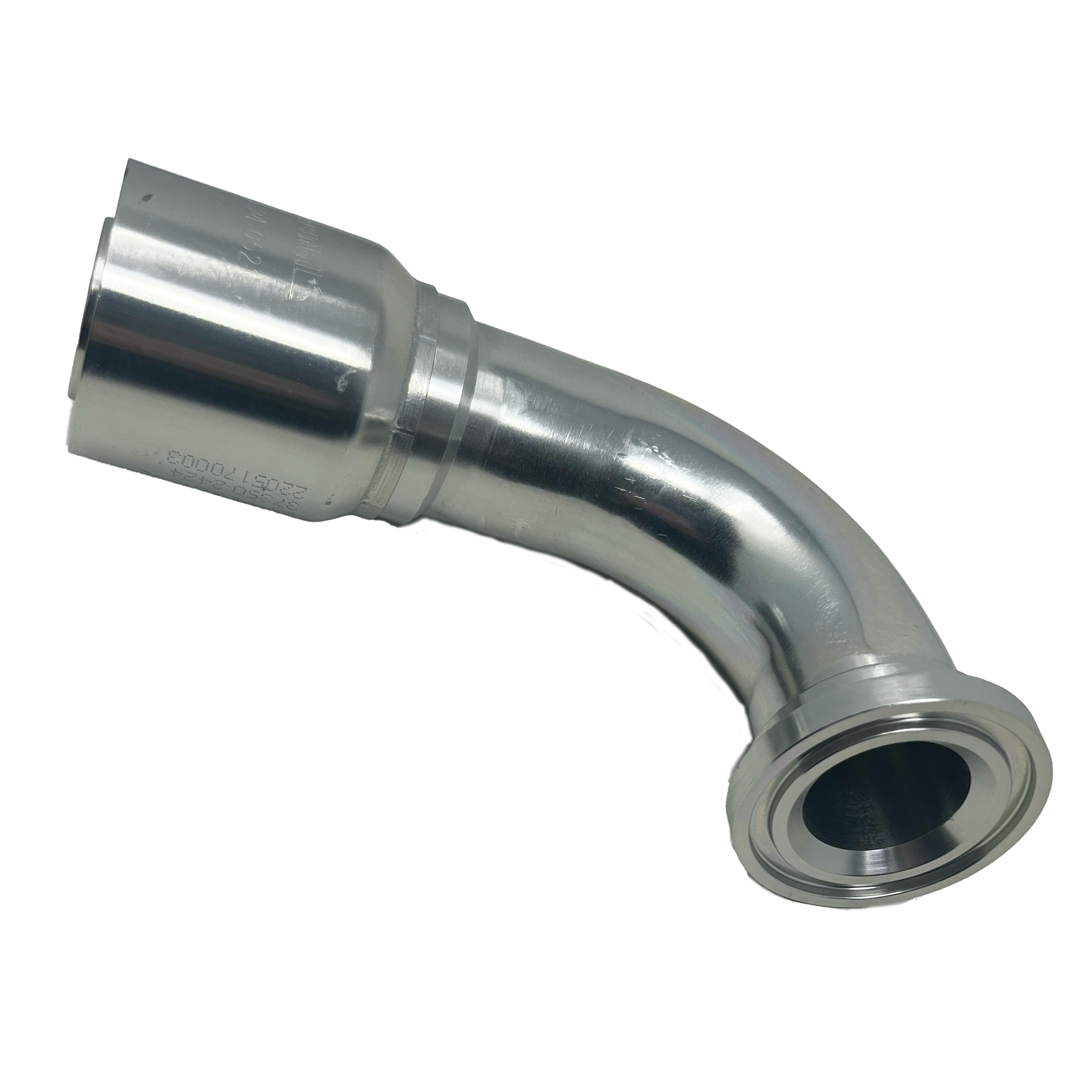 BT-FL90-2424 : Continental Hose Fitting, 1.5 (1-1/2") Hose ID,  1.5 Code 61, 90-Degree Connection