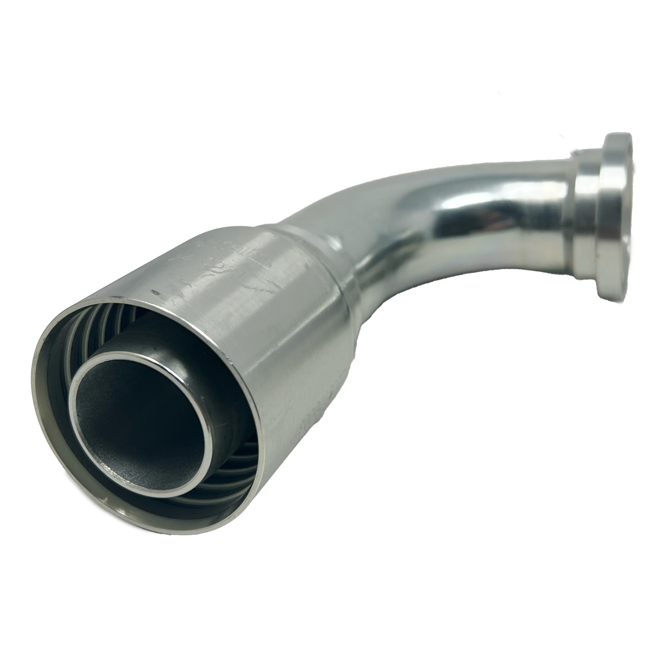 BT-FL90-2424 : Continental Hose Fitting, 1.5 (1-1/2") Hose ID,  1.5 Code 61, 90-Degree Connection