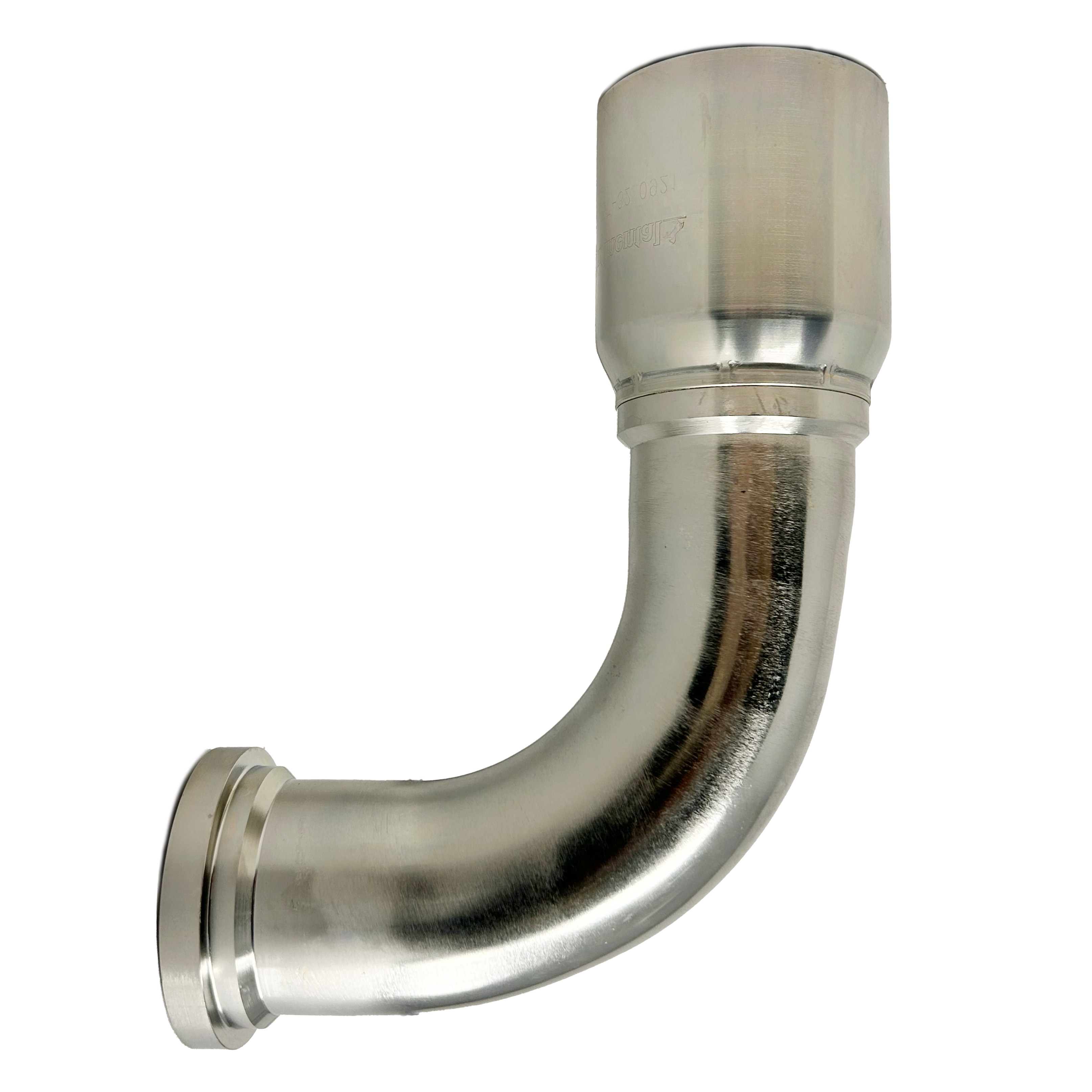 BT-FL90-4040 : Continental Hose Fitting, 2.5 (2-1/2") Hose ID,  2.5 Code 61, 90-Degree Connection
