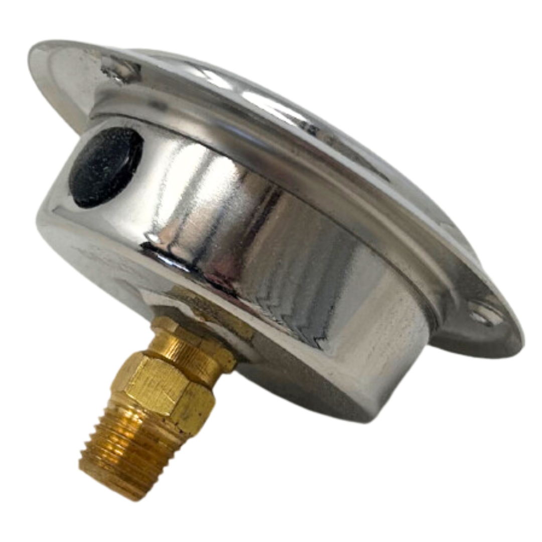 CF1P-700E-FIRE : FIRE SALE Dynamic CF Series 2.5 Face Pressure Gauge, 0-10,000psi Pressure Range, 1/4 NPT,Panel Flange, OneHydraulics Logo - ALL SALES FINAL