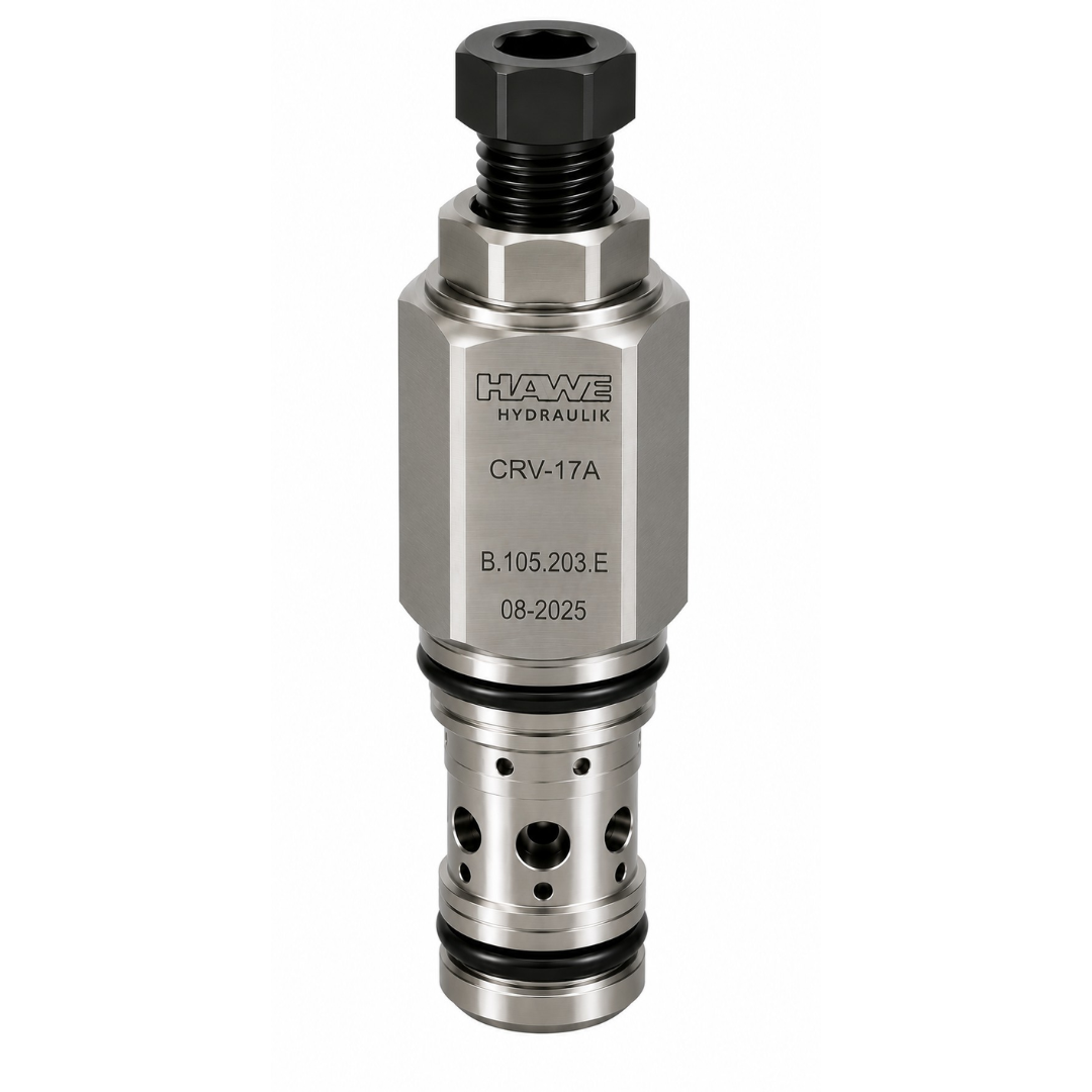 CRV-17A-3B-A-L : Hawe Hydraulik Relief Valve, Modulating Element with Relief Function, 3 Ports, T-17A Cavity, 42.27GPM, 101-3045psi (1015psi Standard), Hex Socket Screw (similar to RVGB-LAN)