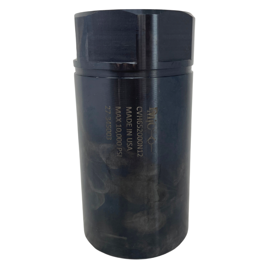 CVH65-2000N12-FIRE : FIRE SALE DMIC Check Valve, Inline, 10000psi, 65psi Cracking, 2" NPT, Carbon Steel, SS INTERNAL - ALL SALES FINAL