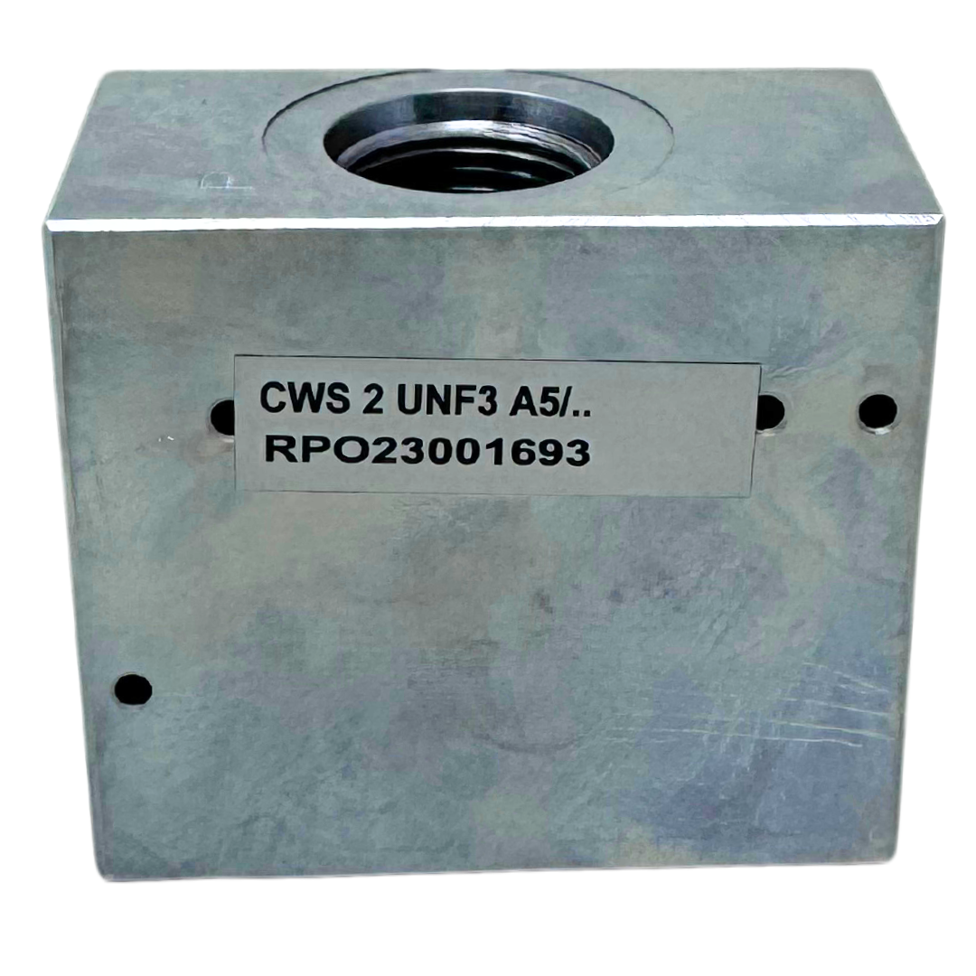 CWS 2 UNF3 A5 : Hawe Inlet with No Valves & SAE 10 Ports