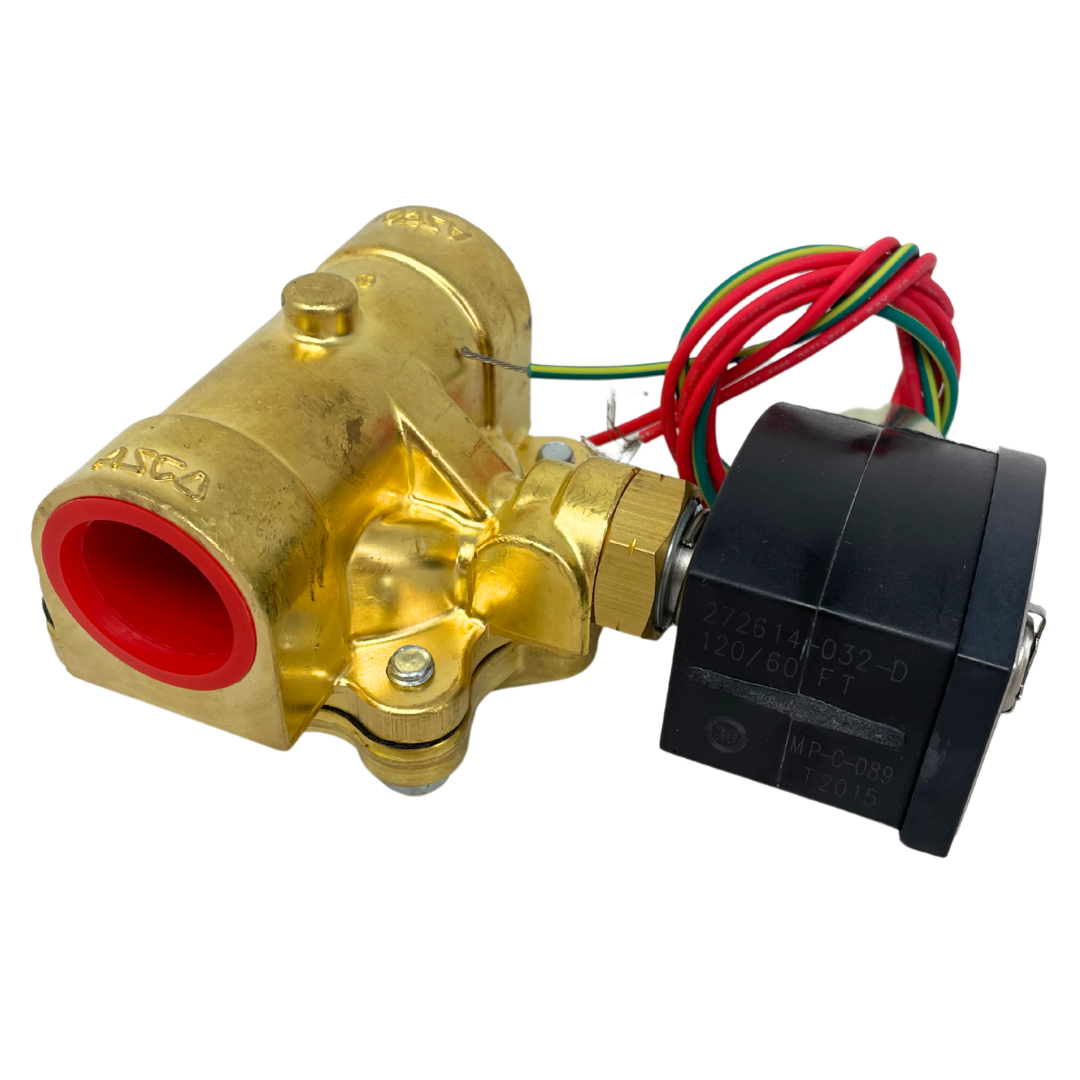 EF8210G014-FIRE : FIRE SALE Asco 8210 Series Solenoid Valve, NO, 1",  Brass, 120/60, 150 psi - ALL SALES FINAL