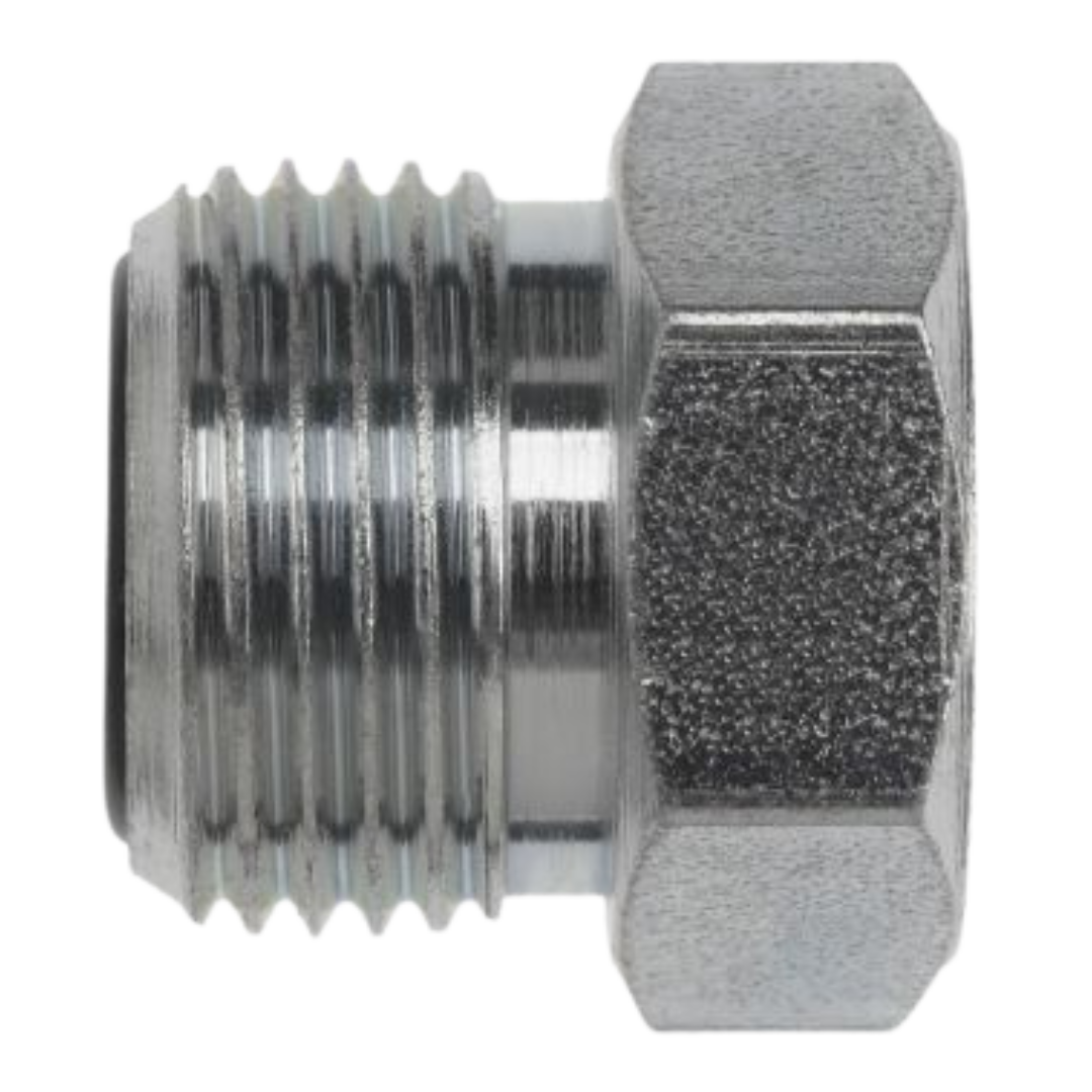 FS2408-06 : OneHydraulics External Hex Steel Plug, 11/16-16 (-06) Male ORFS
