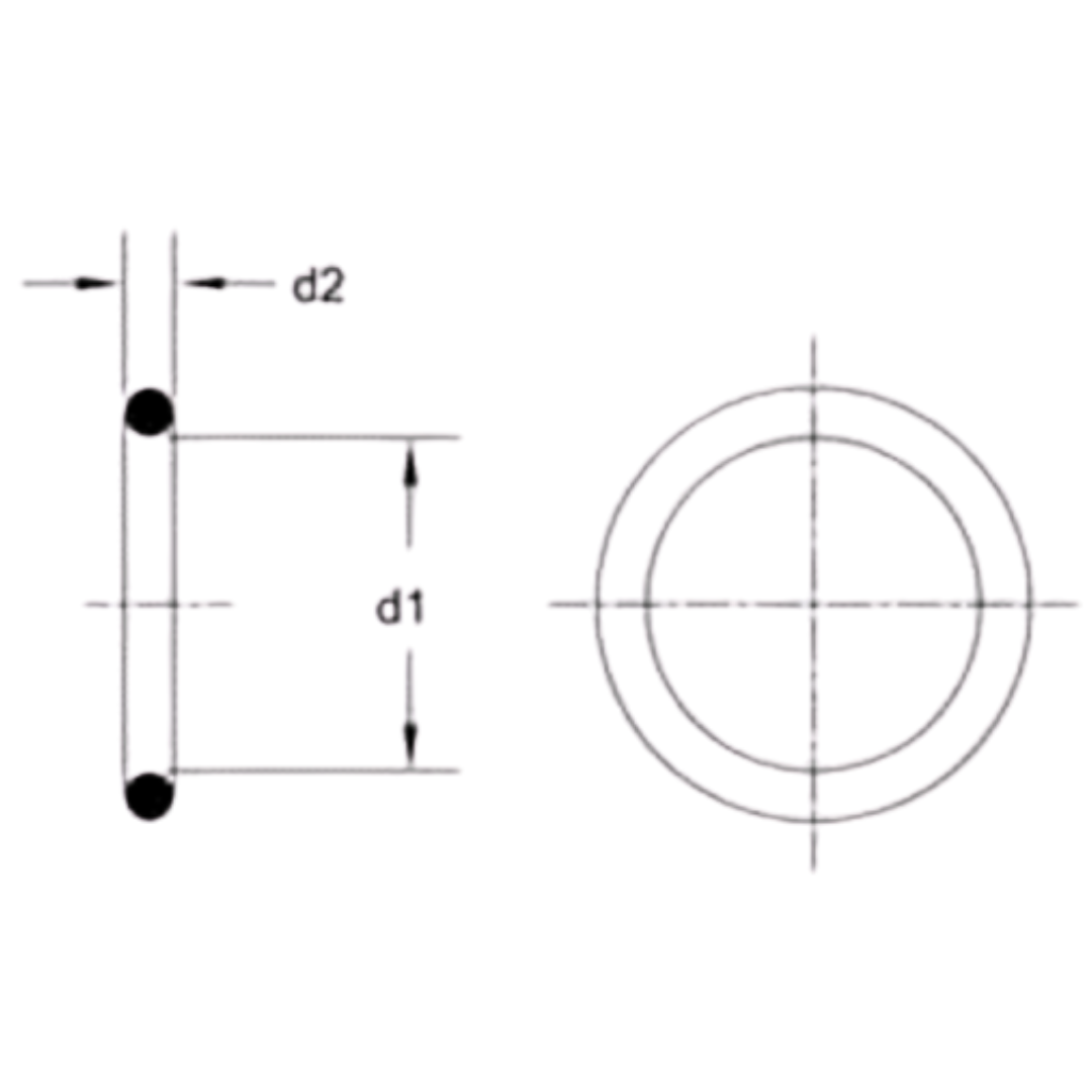 FS4000-24 : OneHydraulics Buna-N Nitrile 90-Durometer O-Ring, 1.5" (-24) ORFS