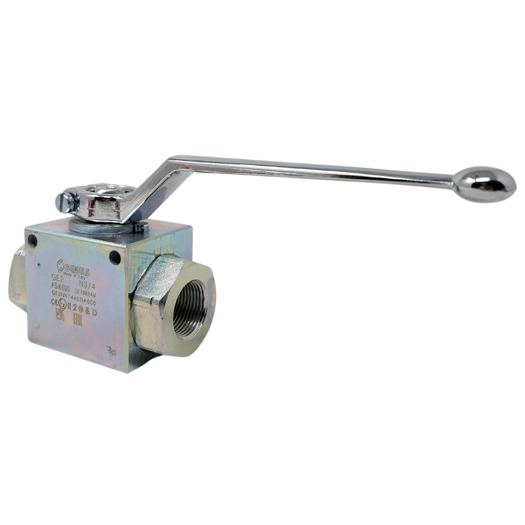 GE2 N3/4 DN20 1111AB 6090PSI : Gemels Ball Valve, 2-Way, 6090psi, 3/4