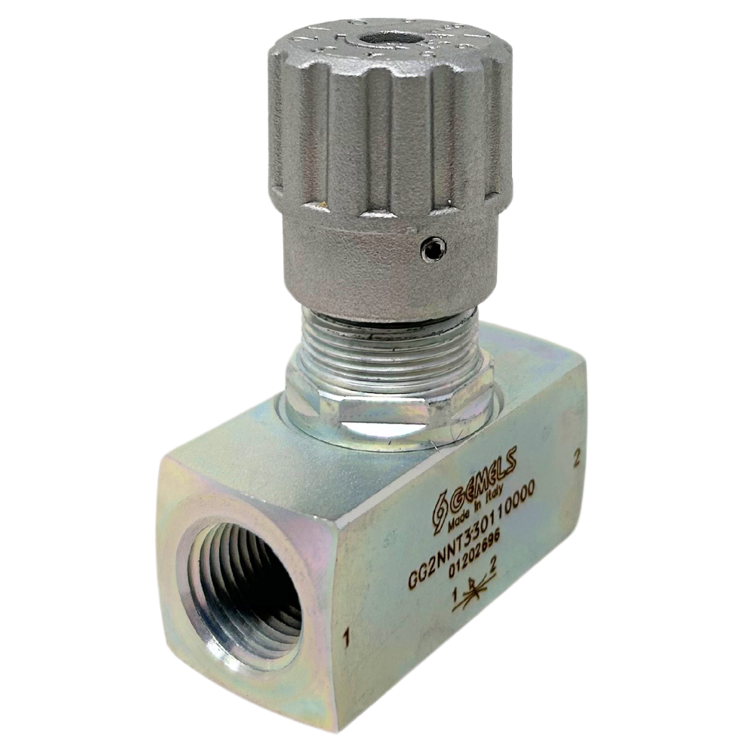 BD N1/2 PN400 CS : Gemels Needle Valve, 1/2 NPT, 5800psi rated, Carbon Steel