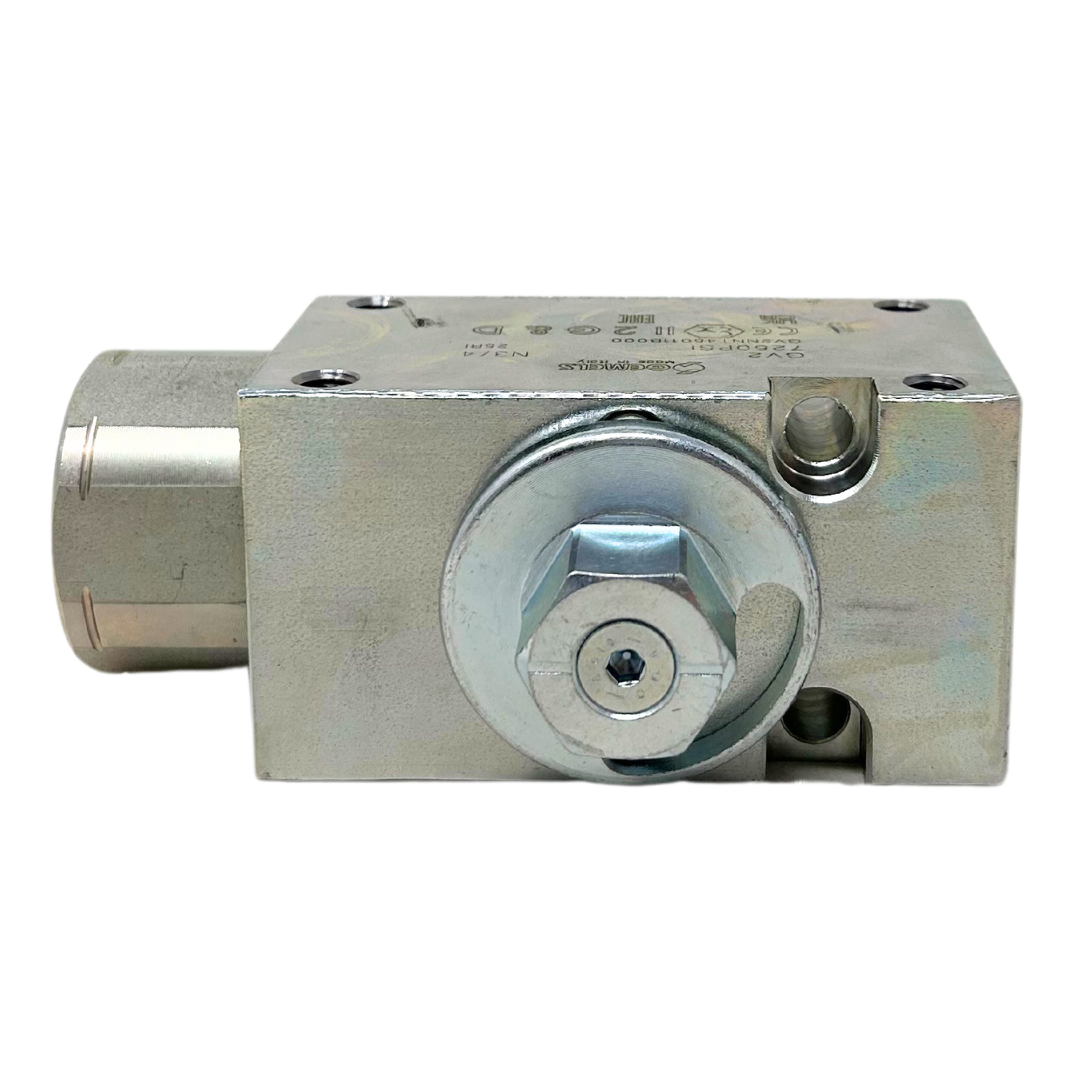 GV2 SAE6 3/8 DN10 1111AE 7250PSI : Gemels Two-Way Excavator Ball Valve, -6 SAE (3/8), 7250psi rated, Carbon Steel