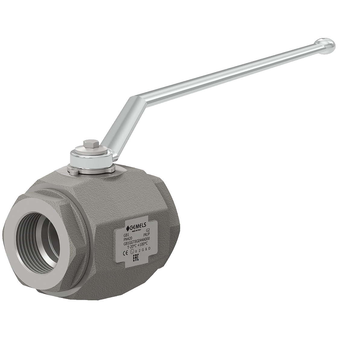 GB1 N1 1/2 DN40 LL11AB 6090PSI : Gemels Forged Ball Valve, 2-Way, 6090psi, 1.5 NPT, Carbon Steel