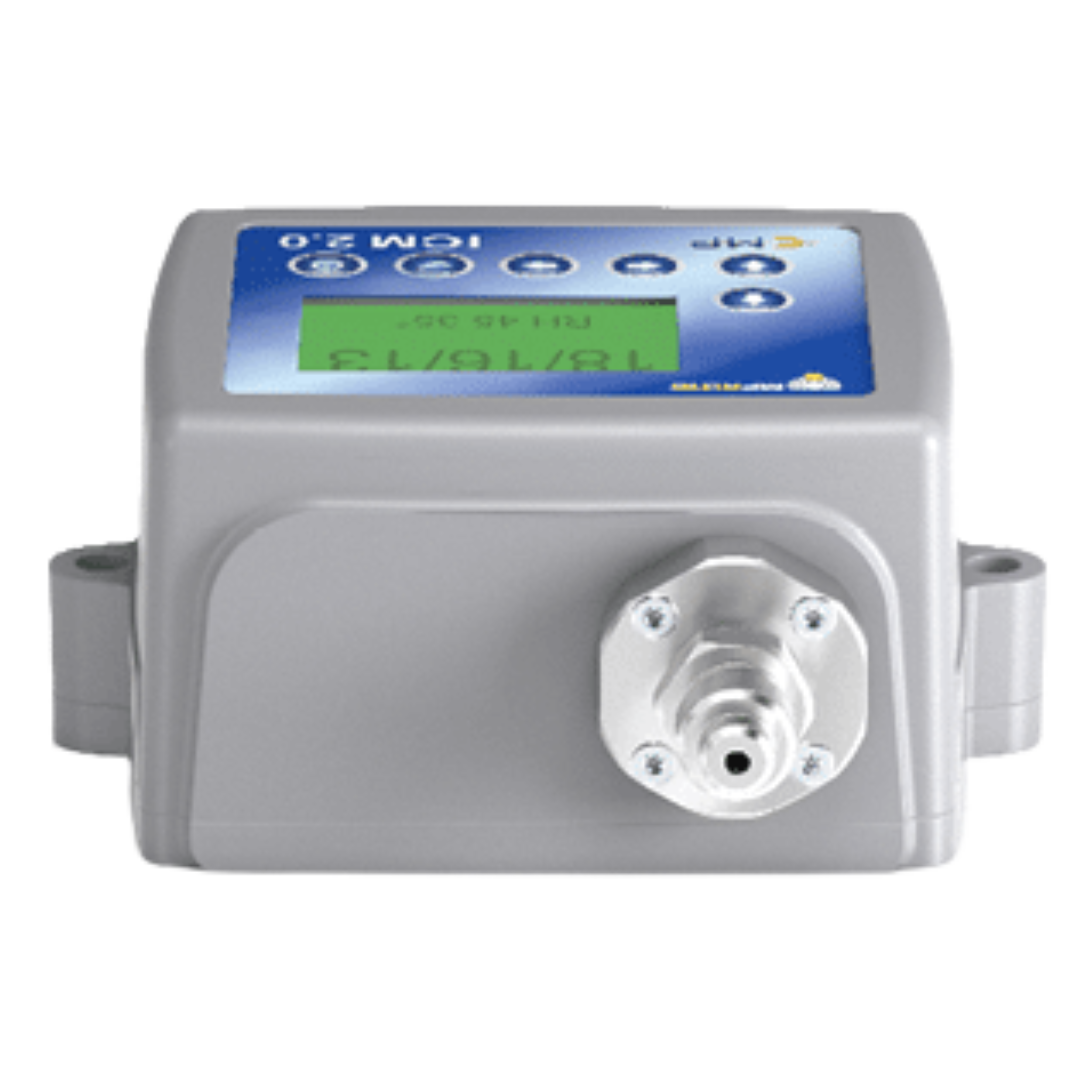 ICMWMKUG12.0 : MP Filtri ICM 2.0 Inline Contamination Monitor, with Moisture & Temp Sensor, for Mineral/Synthetic Oils, with Keypad, with Test Record Transfer, M16x2 Pressure Test Point Connections