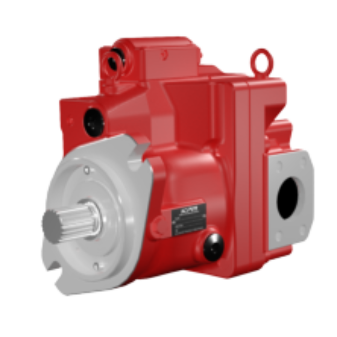K3VL200H/B-1NRSS-P0 : Kawasaki Variable Displacement Open Circuit Piston Pump, 200cc, 4640psi, 2200RPM, Clockwise, Side Ported, SAE E 4-Bolt Mount, 13T 8/16 DP Shaft, with Single Pump with Steel Cover
