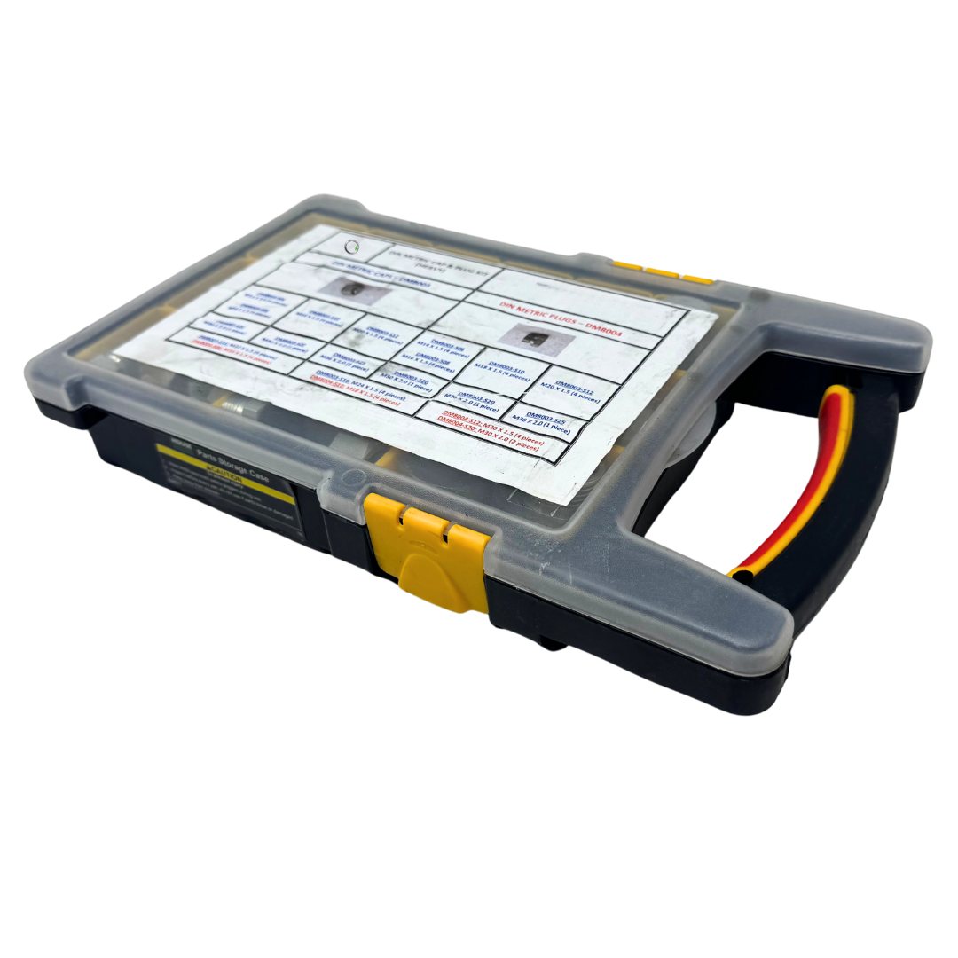 KIT-DIN-S : OneHydraulics DIN Metric Cap & Plug Kit - Heavy