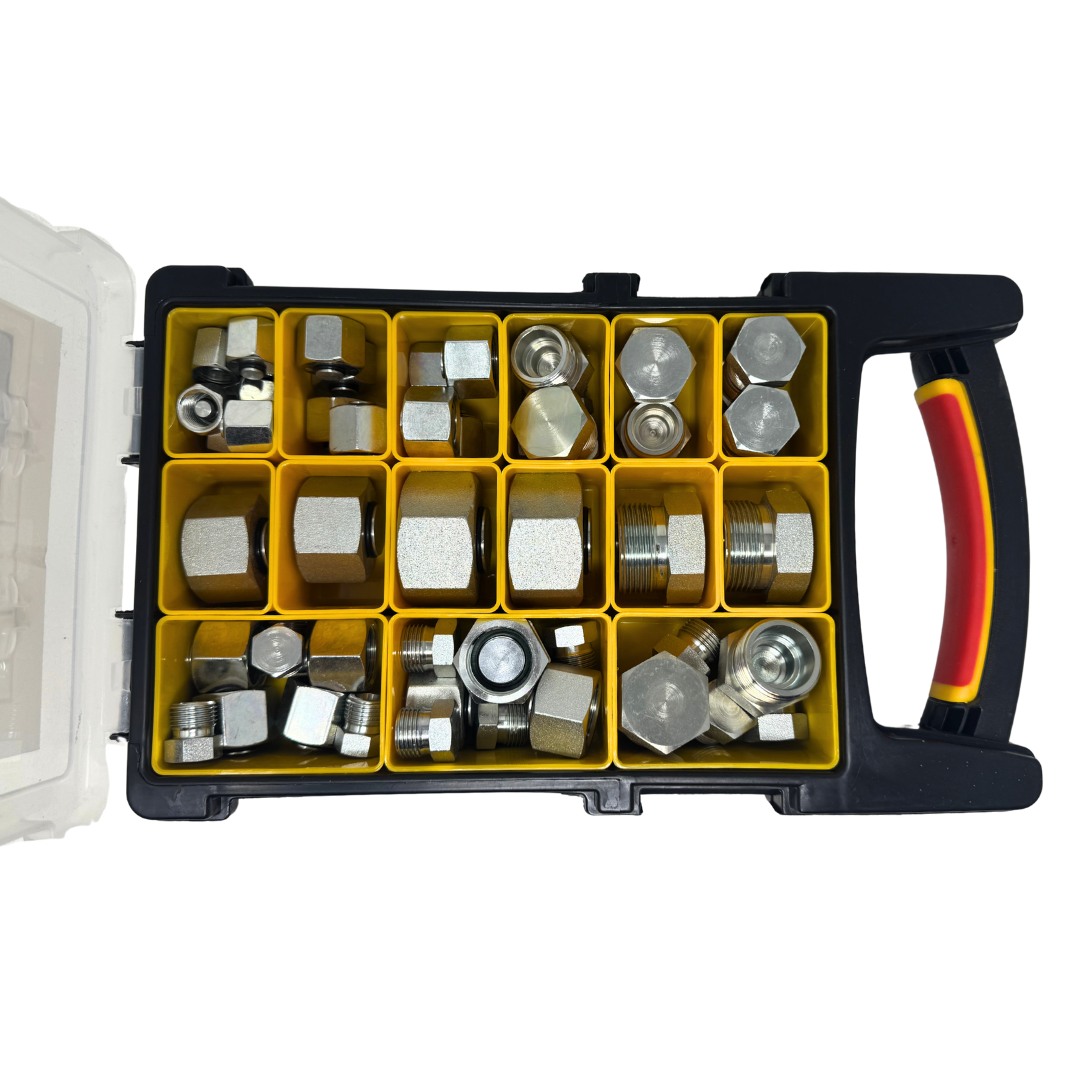 KIT-DIN-S : OneHydraulics DIN Metric Cap & Plug Kit - Heavy