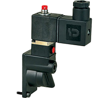 KV2 : Norgren Nugget 200 Series nondetent, internal pilot solenoid operator w/ locking override